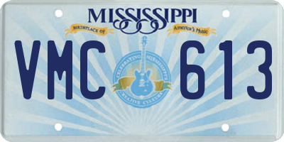 MS license plate VMC613