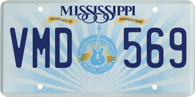 MS license plate VMD569