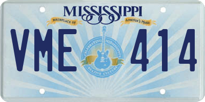 MS license plate VME414