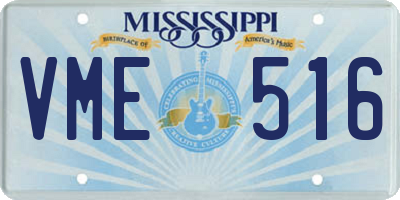 MS license plate VME516