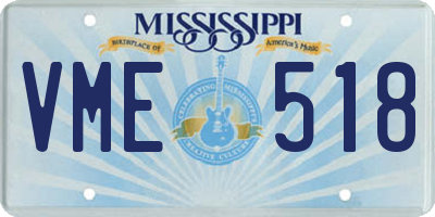 MS license plate VME518