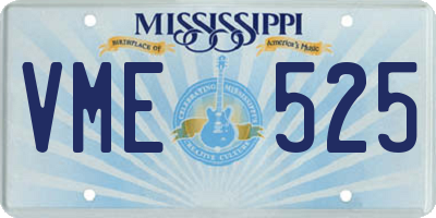 MS license plate VME525