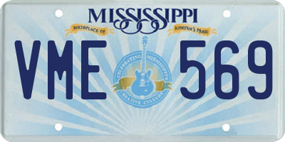 MS license plate VME569