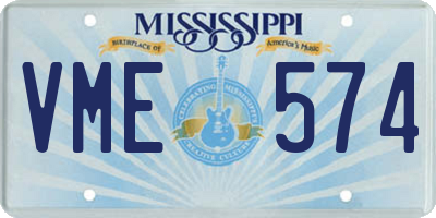 MS license plate VME574