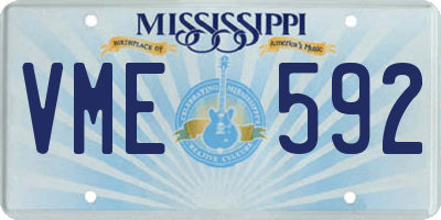 MS license plate VME592
