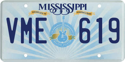MS license plate VME619