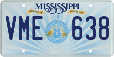 MS license plate VME638