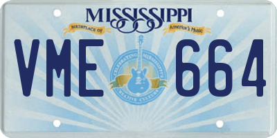 MS license plate VME664