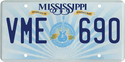 MS license plate VME690