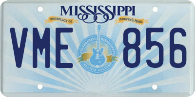 MS license plate VME856