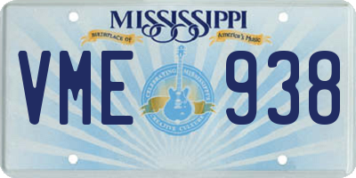 MS license plate VME938