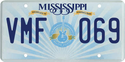 MS license plate VMF069