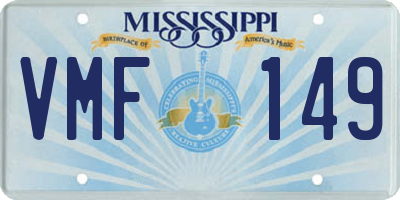 MS license plate VMF149