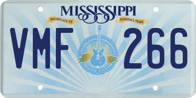 MS license plate VMF266