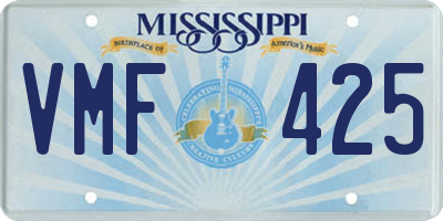 MS license plate VMF425