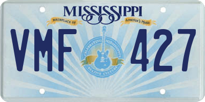 MS license plate VMF427