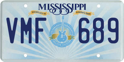 MS license plate VMF689