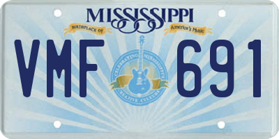 MS license plate VMF691