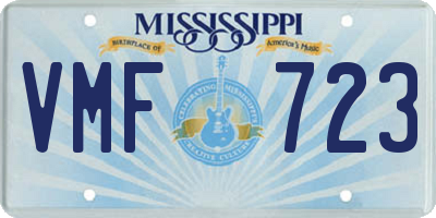 MS license plate VMF723