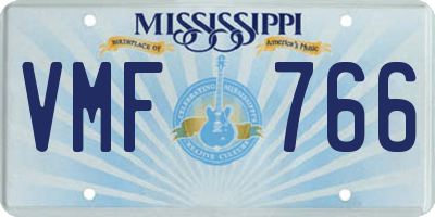 MS license plate VMF766