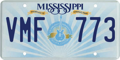MS license plate VMF773
