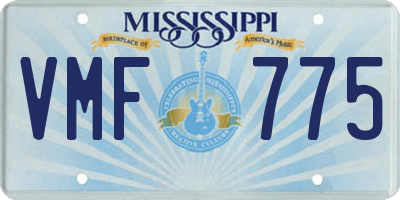 MS license plate VMF775