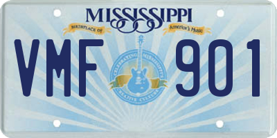 MS license plate VMF901