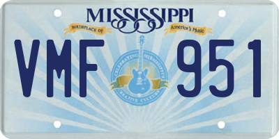 MS license plate VMF951