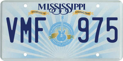 MS license plate VMF975