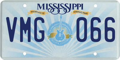 MS license plate VMG066