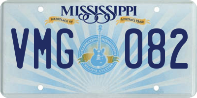 MS license plate VMG082