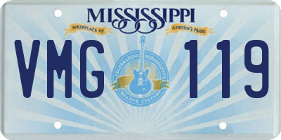 MS license plate VMG119