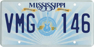 MS license plate VMG146