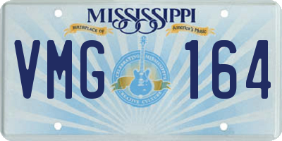 MS license plate VMG164