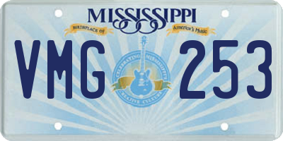 MS license plate VMG253