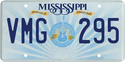 MS license plate VMG295