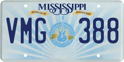 MS license plate VMG388