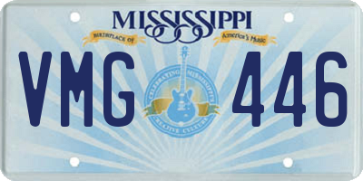 MS license plate VMG446