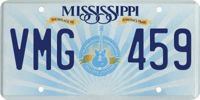 MS license plate VMG459