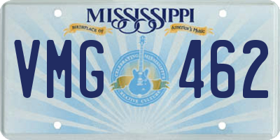 MS license plate VMG462
