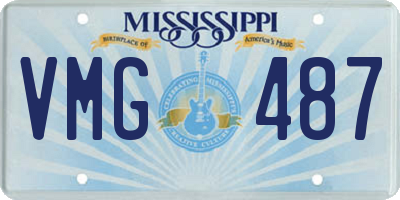 MS license plate VMG487