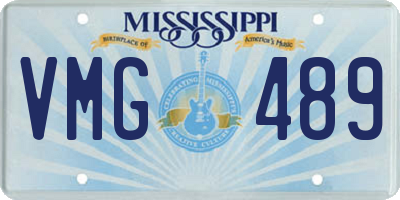 MS license plate VMG489