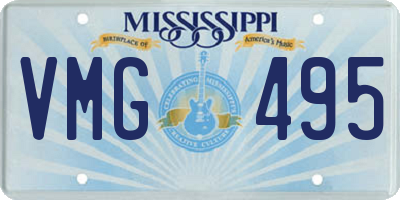 MS license plate VMG495