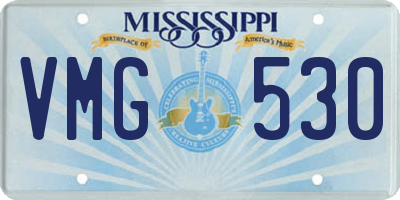MS license plate VMG530