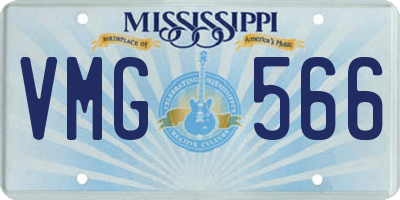 MS license plate VMG566