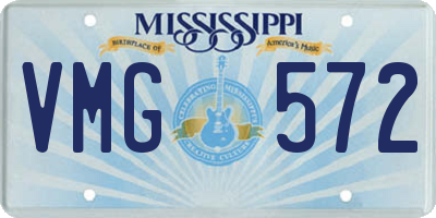 MS license plate VMG572