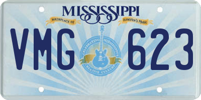 MS license plate VMG623