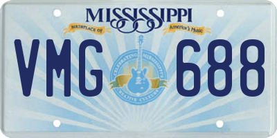 MS license plate VMG688