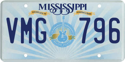 MS license plate VMG796