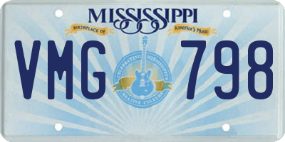 MS license plate VMG798